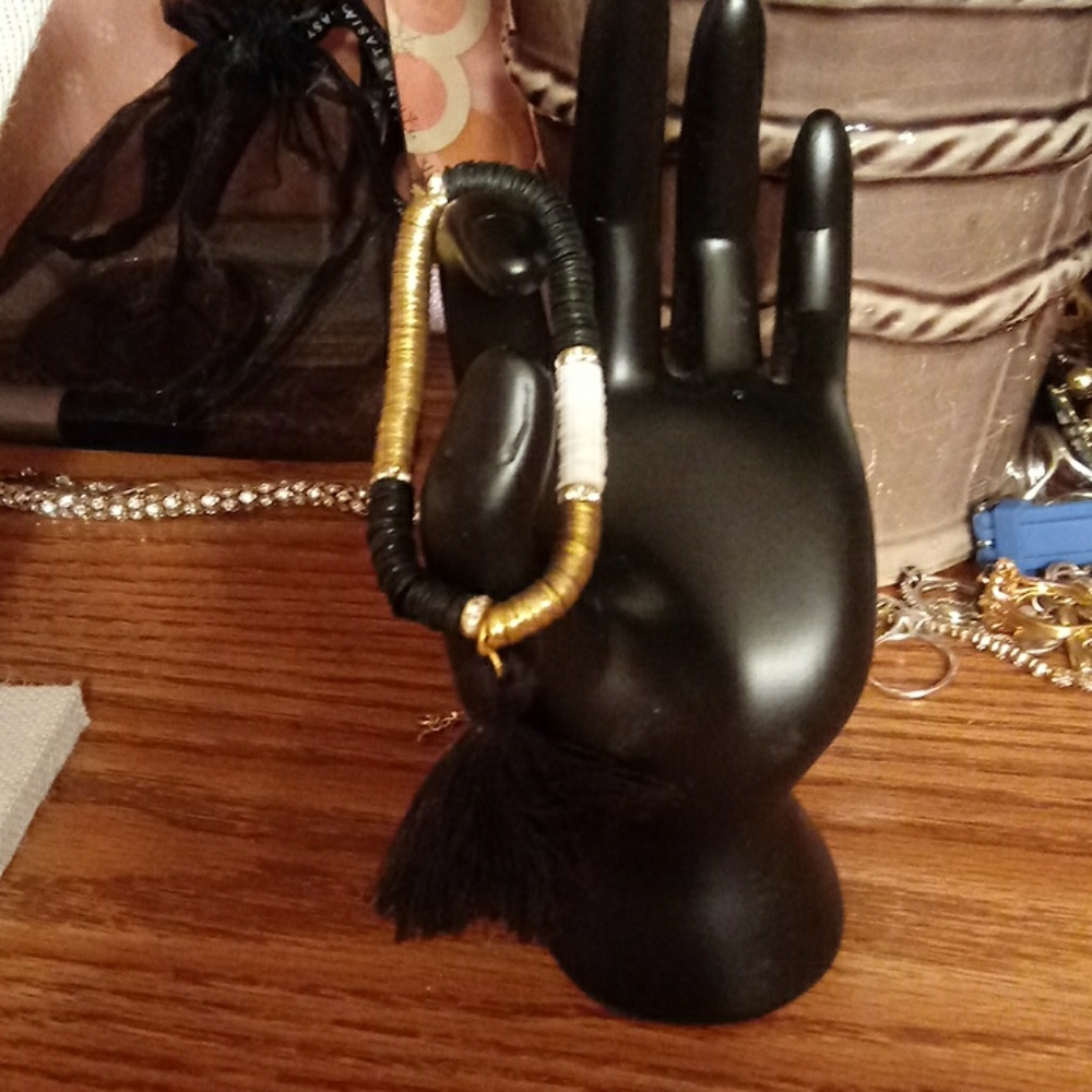 Jc penny black and gold bracelet
